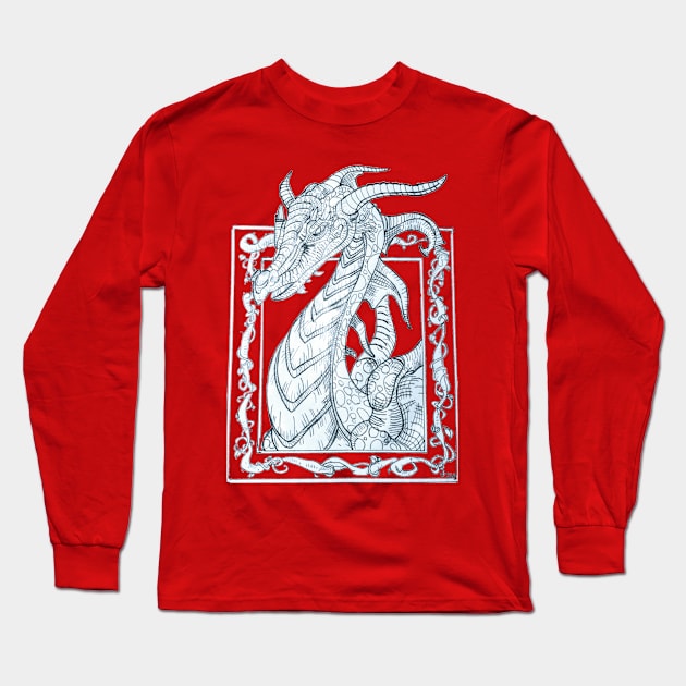 The evil dragon Long Sleeve T-Shirt by Grimspencilart